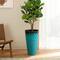Glitzhome® 23.75" Oversized Wavy Texture Tall Plastic Planters, 2ct.